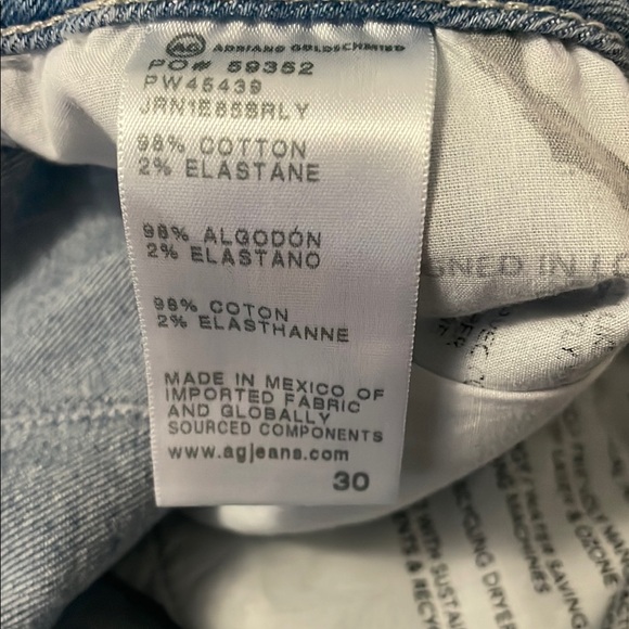 Ag Adriano Goldschmied Blue Flare Wide Leg Jeans - Picture 5 of 5